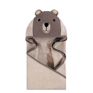 image:imageHudson Baby Unisex Baby Cotton Animal Face Hooded Towel Cow One SizeModern Bear