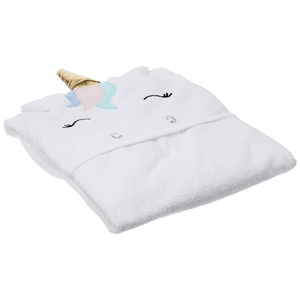 image:imageHudson Baby Unisex Baby Cotton Animal Face Hooded Towel Cow One SizeMulticolor Unicorn