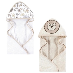 image:imageHudson Baby Unisex Baby Cotton Animal Face Hooded Towel Cow One SizeNeutral Safari