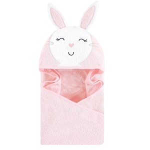 image:imageHudson Baby Unisex Baby Cotton Animal Face Hooded Towel Cow One SizePink Bunny