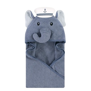 image:imageHudson Baby Unisex Baby Cotton Animal Face Hooded Towel Cow One SizeSailor Elephant