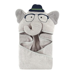 image:imageHudson Baby Unisex Baby Cotton Animal Face Hooded Towel Cow One SizeSmart Elephant