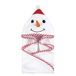 image:imageHudson Baby Unisex Baby Cotton Animal Face Hooded Towel Cow One SizeSnowman