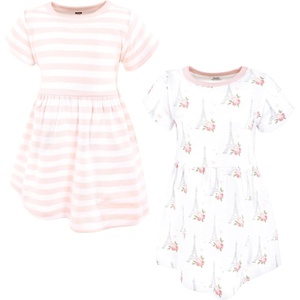image:imageHudson Baby Girls Cotton Dresses Bonjour Paris 03 Months