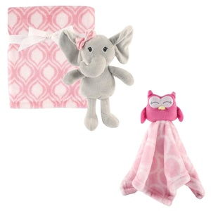 image:imagePlush Blanket Security Blanket amp ToyGirl ElephantPink Owl