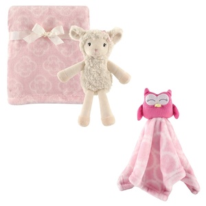 image:imagePlush Blanket Security Blanket amp ToyGirl LambPink Owl