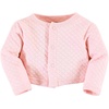 image:imageHudson Baby Girls Quilted Cardigan and DressDusty Rose Floral