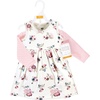 image:imageHudson Baby Girls Quilted Cardigan and DressDusty Rose Floral
