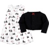 image:imageHudson Baby Girls Quilted Cardigan and DressWinter Bear