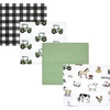 image:imageHudson Baby Unisex Baby Cotton Poly Flannel Receiving Blankets Cowboy One SizeBoy Farm