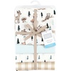image:imageHudson Baby Unisex Baby Cotton Poly Flannel Receiving Blankets Cowboy One SizeBoy Woodland Pals