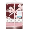 image:imageHudson Baby Unisex Baby Cotton Poly Flannel Receiving Blankets Cowboy One SizeBurgundy Floral