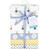 image:imageHudson Baby Unisex Baby Cotton Poly Flannel Receiving Blankets Cowboy One SizeDaisy Bee