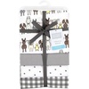image:imageHudson Baby Unisex Baby Cotton Poly Flannel Receiving Blankets Cowboy One SizeFarm Friends Grey
