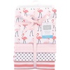 image:imageHudson Baby Unisex Baby Cotton Poly Flannel Receiving Blankets Cowboy One SizeFlamingos