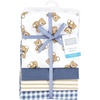 image:imageHudson Baby Unisex Baby Cotton Poly Flannel Receiving Blankets Cowboy One SizeGentleman Bear