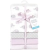 image:imageHudson Baby Unisex Baby Cotton Poly Flannel Receiving Blankets Cowboy One SizeLilac Elephants