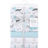 image:imageHudson Baby Unisex Baby Cotton Poly Flannel Receiving Blankets Cowboy One SizeLinocut Woodland