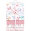 image:imageHudson Baby Unisex Baby Cotton Poly Flannel Receiving Blankets Cowboy One SizePastel Butterfly