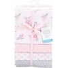 image:imageHudson Baby Unisex Baby Cotton Poly Flannel Receiving Blankets Cowboy One SizePink Floral