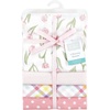 image:imageHudson Baby Unisex Baby Cotton Poly Flannel Receiving Blankets Cowboy One SizePink Tulips