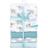image:imageHudson Baby Unisex Baby Cotton Poly Flannel Receiving Blankets Cowboy One SizeTeal Elephant