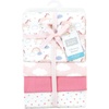 image:imageHudson Baby Unisex Baby Cotton Poly Flannel Receiving Blankets Cowboy One SizeUnicorns Rainbows