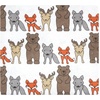 image:imageHudson Baby Unisex Baby Cotton Poly Flannel Receiving Blankets Cowboy One SizeWild Forest