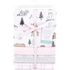 image:imageHudson Baby Unisex Baby Cotton Poly Flannel Receiving Blankets Cowboy One SizeWinter Forest