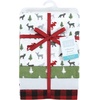 image:imageHudson Baby Unisex Baby Cotton Poly Flannel Receiving Blankets Cowboy One SizeWoodland Christmas