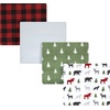 image:imageHudson Baby Unisex Baby Cotton Poly Flannel Receiving Blankets Cowboy One SizeWoodland Christmas