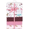 image:imageHudson Baby Unisex Baby Cotton Poly Flannel Receiving Blankets Cowboy One SizeWoodland Floral
