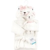 image:imageHudson Baby unisexbaby Plush Bathrobe and Toy SetGingham Bear Girl