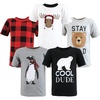 image:imageHudson Baby Baby Short Sleeve TShirtsWinter Penguin Moose
