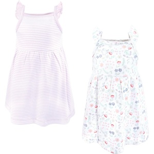 image:imageHudson Baby Girls Cotton DressesLilac Garden