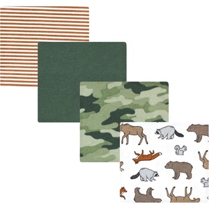 image:imageHudson Baby Unisex Baby Cotton Poly Flannel Receiving Blankets Cowboy One SizeAnimal Adventure