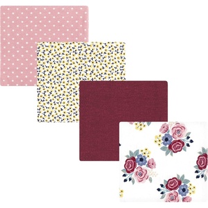 image:imageHudson Baby Unisex Baby Cotton Poly Flannel Receiving Blankets Cowboy One SizeBlush Navy Floral