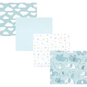 image:imageHudson Baby Unisex Baby Cotton Poly Flannel Receiving Blankets Cowboy One SizeBoy New Elephant