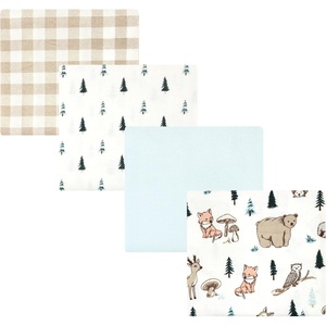image:imageHudson Baby Unisex Baby Cotton Poly Flannel Receiving Blankets Cowboy One SizeBoy Woodland Pals