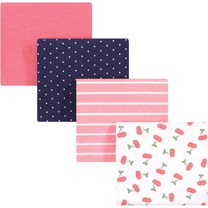 image:imageHudson Baby Unisex Baby Cotton Poly Flannel Receiving Blankets Cowboy One SizeCherry