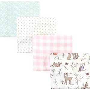 image:imageHudson Baby Unisex Baby Cotton Poly Flannel Receiving Blankets Cowboy One SizeEnchanted Forest