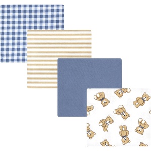 image:imageHudson Baby Unisex Baby Cotton Poly Flannel Receiving Blankets Cowboy One SizeGentleman Bear