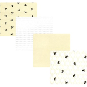 image:imageHudson Baby Unisex Baby Cotton Poly Flannel Receiving Blankets Cowboy One SizeHoney Bee