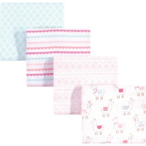 image:imageHudson Baby Unisex Baby Cotton Poly Flannel Receiving Blankets Cowboy One SizeLlama