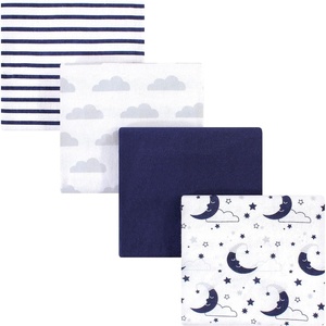 image:imageHudson Baby Unisex Baby Cotton Poly Flannel Receiving Blankets Cowboy One SizeMoon