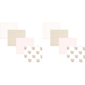 image:imageHudson Baby Unisex Baby Cotton Poly Flannel Receiving Blankets Cowboy One SizeOso Rosa Topo