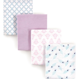 image:imageHudson Baby Unisex Baby Cotton Poly Flannel Receiving Blankets Cowboy One SizePeacock