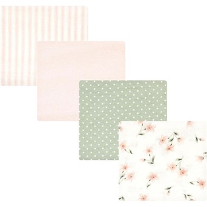 image:imageHudson Baby Unisex Baby Cotton Poly Flannel Receiving Blankets Cowboy One SizePink Dainty Floral