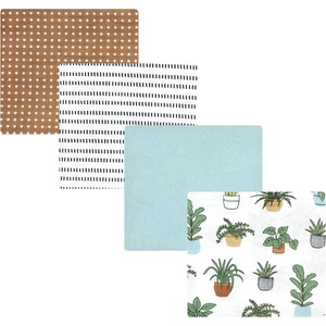 image:imageHudson Baby Unisex Baby Cotton Poly Flannel Receiving Blankets Cowboy One SizePlants