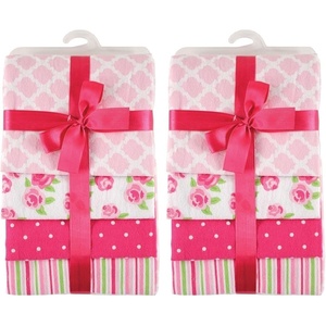 image:imageHudson Baby Unisex Baby Cotton Poly Flannel Receiving Blankets Cowboy One SizeRosa Rosado
